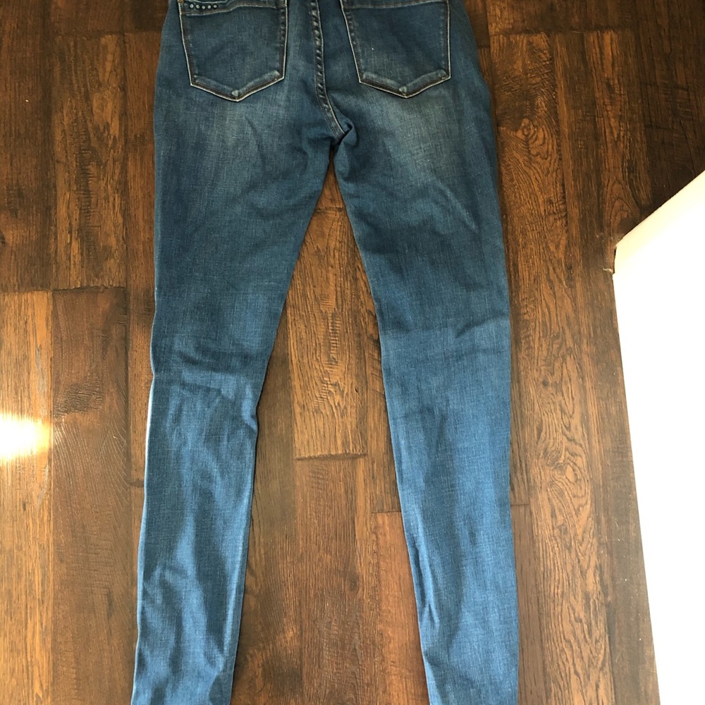 BlankNYC distressed straight leg jeans